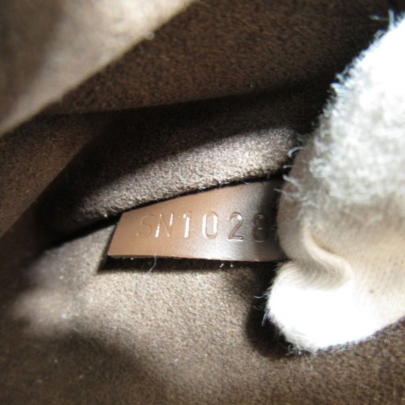 LOUIS VUITTON Saint Louis Clutch Second Bag Damier Ebene Used LV - Picture 8 of 9